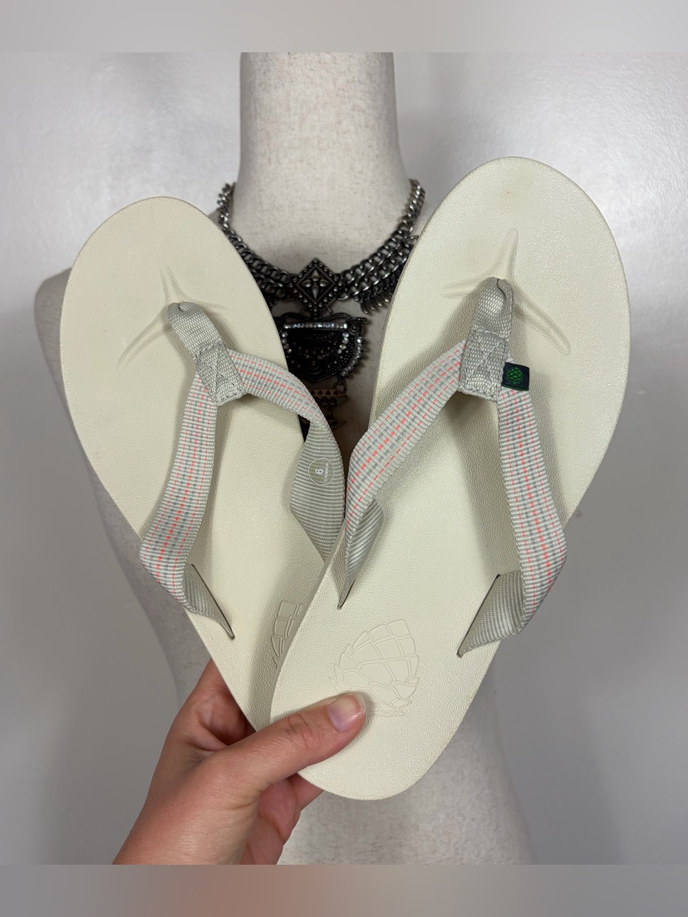 Stio Womens Bircher Flip Flop Sandals 9 Thong Sandal Summer Neutral Minimalist